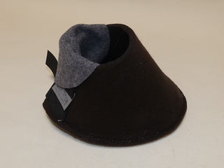 Hufpantoffel mit Ledersohle