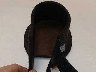 Hufpantoffel mit Ledersohle