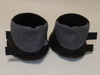 Hufpantoffel mit Ledersohle