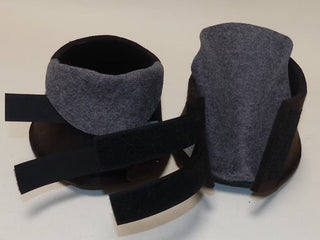 Hufpantoffel mit Ledersohle