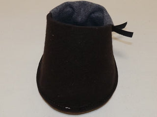 Hufpantoffel mit Ledersohle